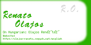 renato olajos business card